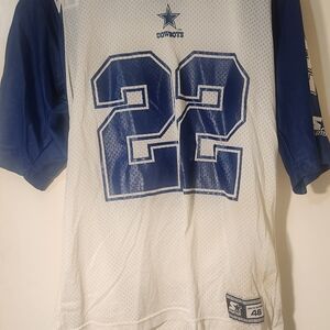 Dallas Cowboys White and Blue Jersey